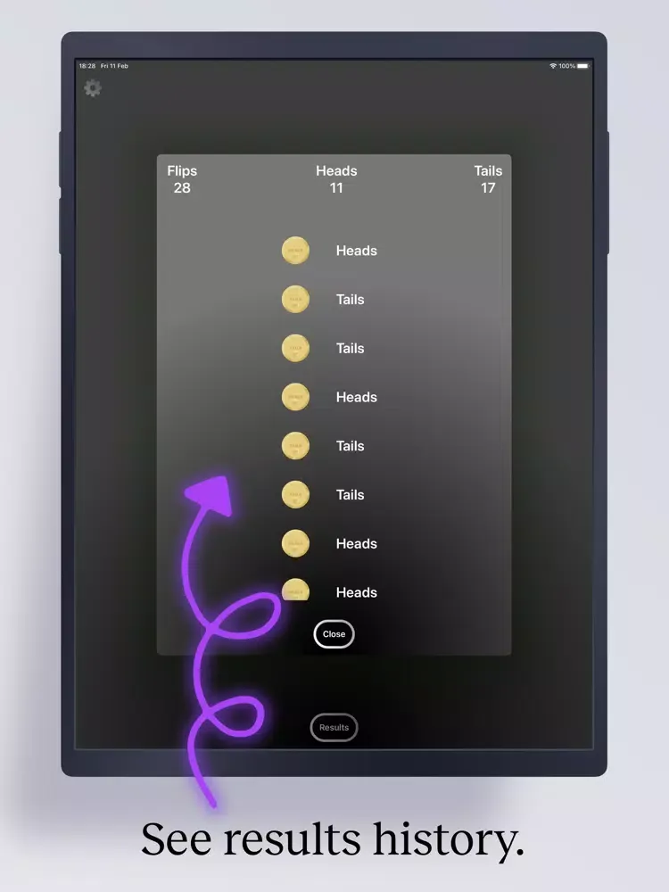Coin Flip - Heads or Tails? iPad 应用截图