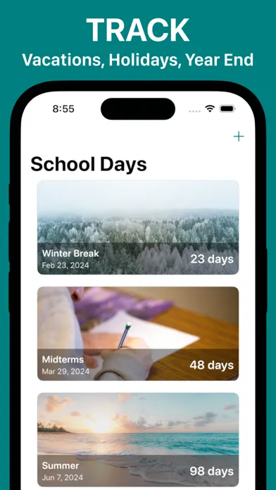 Tangkapan skrin School Days Counter & Widget