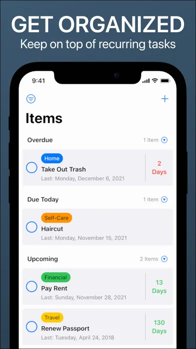 Recurrence - Task List Manager Screenshots