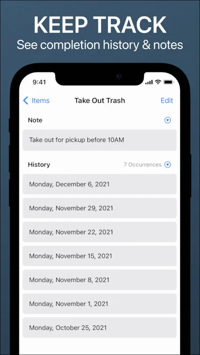 Recurrence - Task List Manager Screenshots