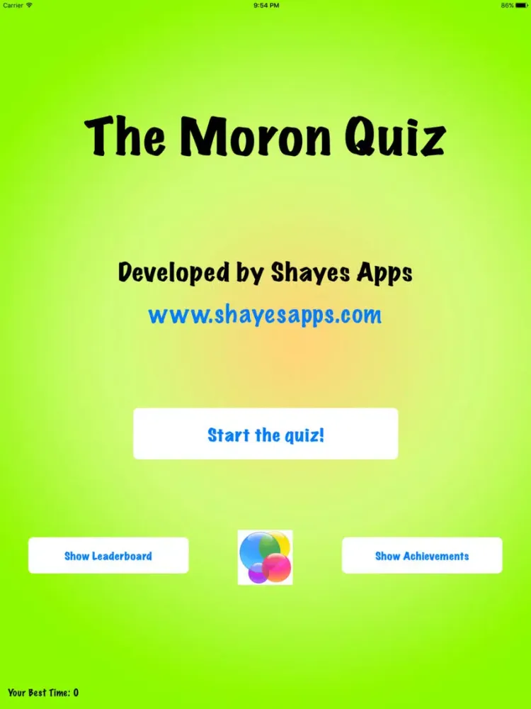 Zrzuty ekranu The Moron Quiz iPad 