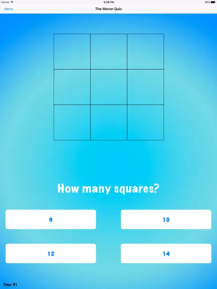 Zrzuty ekranu The Moron Quiz iPad 