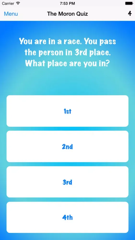 Zrzuty ekranu The Moron Quiz