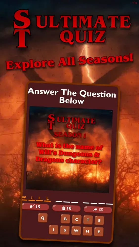 Stranger Things Ultimate Quiz Screenshots