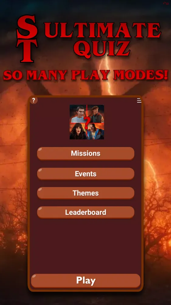 Stranger Things Ultimate Quiz Screenshots