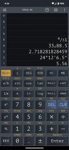 Capturas de pantalla de Scientific Calculator Plus