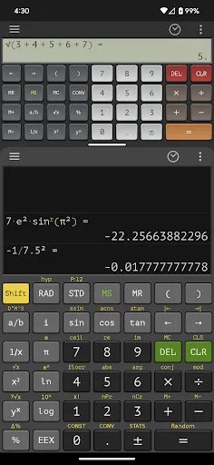 Capturas de pantalla de Scientific Calculator Plus