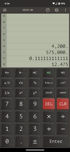 Ảnh chụp màn hình của Scientific Calculator