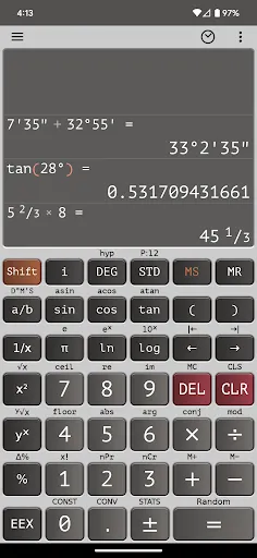Ảnh chụp màn hình của Scientific Calculator