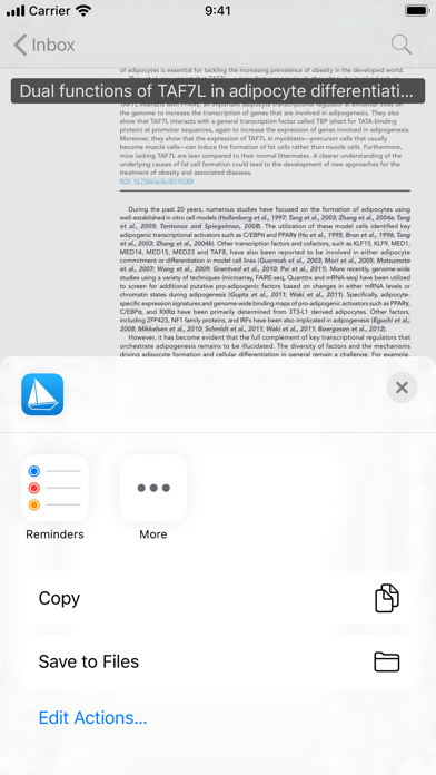 Captures d'écran de PaperShip - Mendeley & Zotero