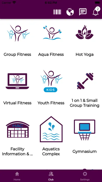 Tangkapan skrin Hockessin Athletic Club App