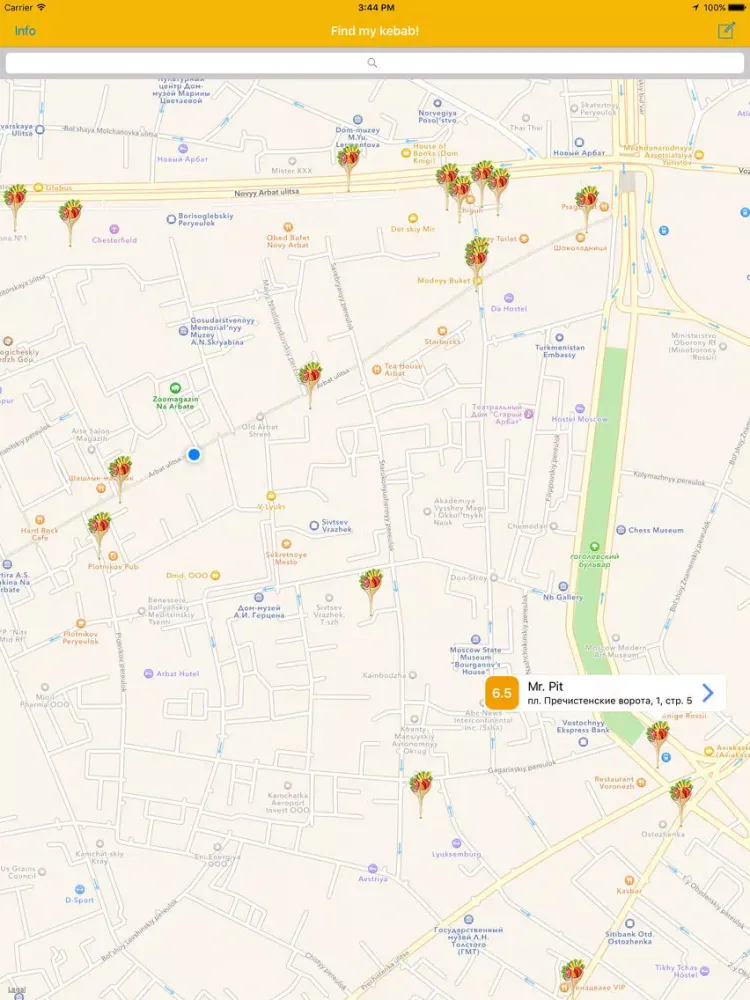 Find My Kebab – kebab places nearby iPad  سکرین شاٹس