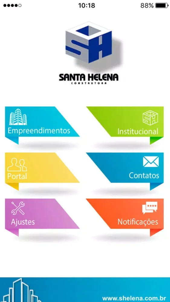 Tangkapan skrin Santa Helena App