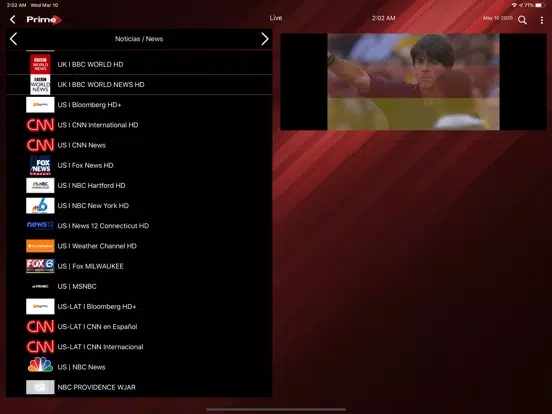Zrzuty ekranu PrimePlay iPad 