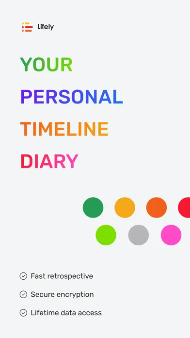 Lifely: timeline maker journal スクリーンショット