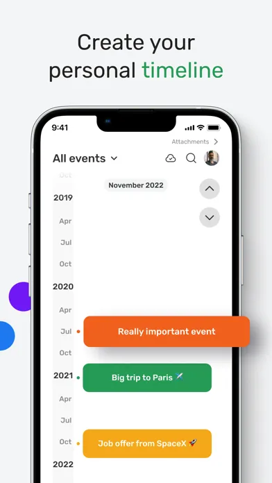 Lifely: timeline maker journal スクリーンショット