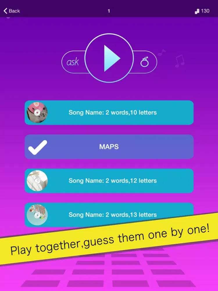 Скриншоты Mixing Guess - Guess Magic Song iPad 