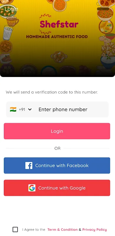 shefstar: Food Delivery 24x7 Screenshots