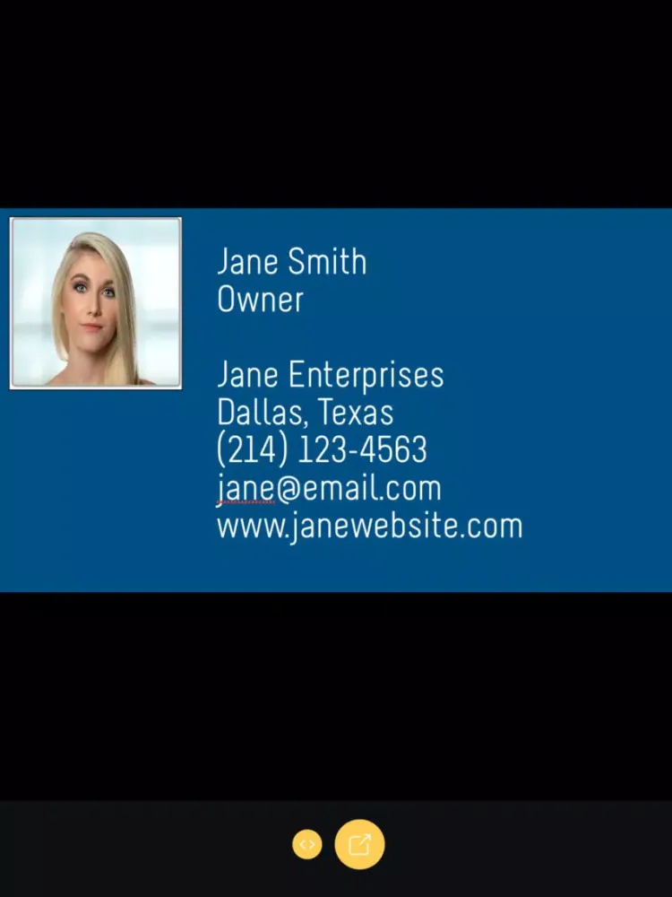 Business Card Producer iPad 應用截圖
