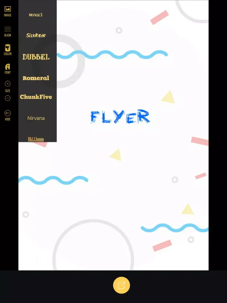 Flyer Maker iPad  스크린샷