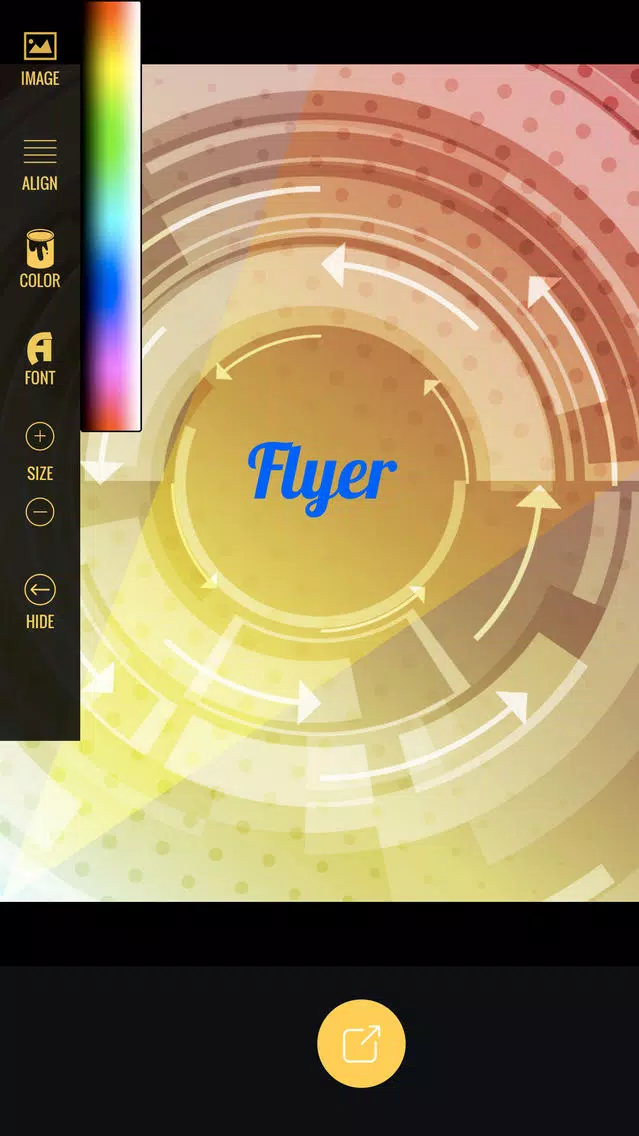 Capturas de tela do Flyer Maker