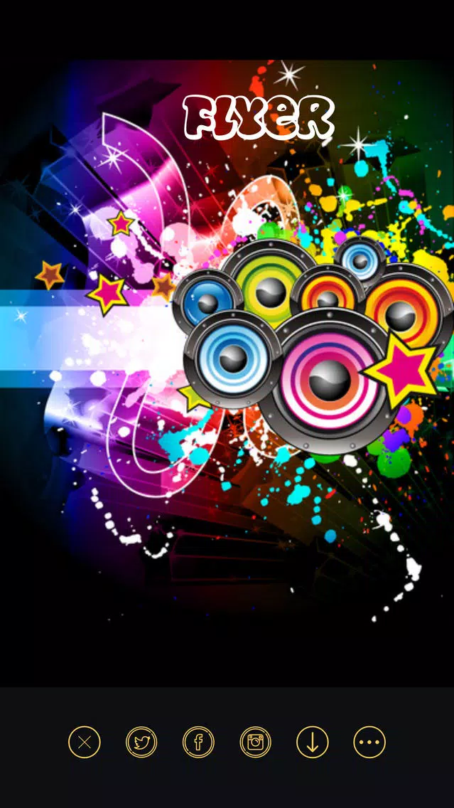 Capturas de tela do Flyer Maker