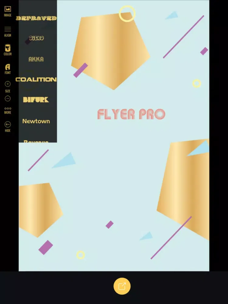 Captures d'écran de Flyer Maker Pro iPad 