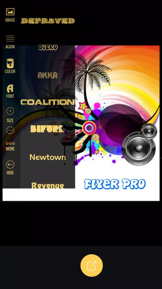 Captures d'écran de Flyer Maker Pro