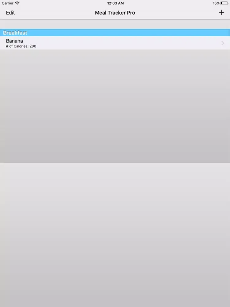 Meal Tracker Pro iPad  स्क्रीनशॉट