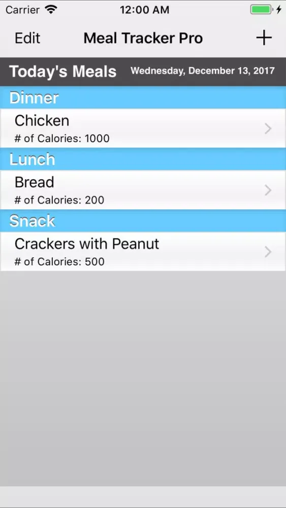 Meal Tracker Pro स्क्रीनशॉट
