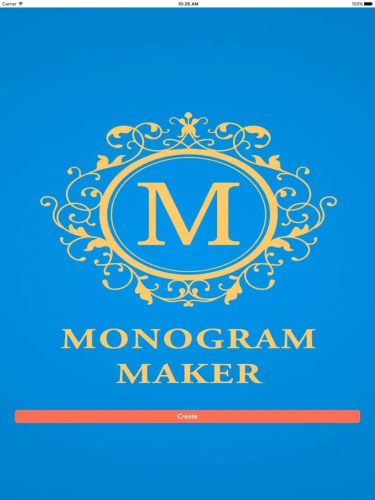 Tangkapan skrin Monogram Maker iPad 