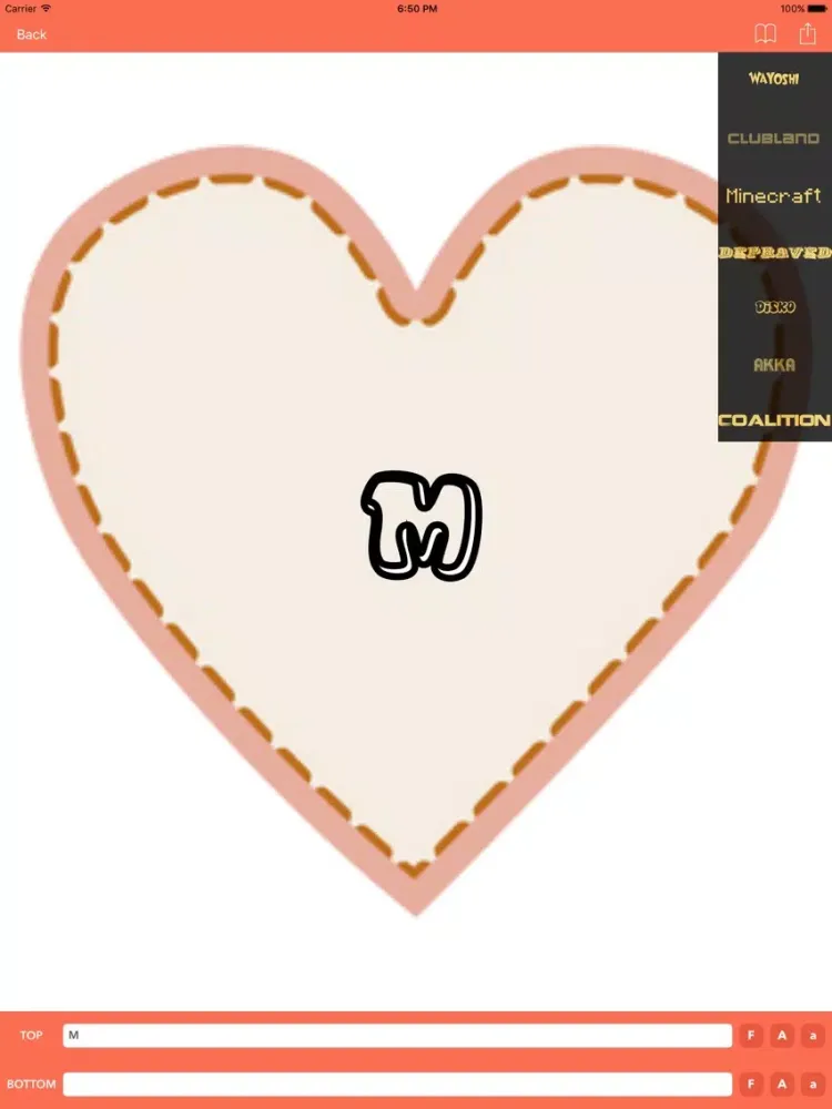 Tangkapan skrin Monogram Maker iPad 