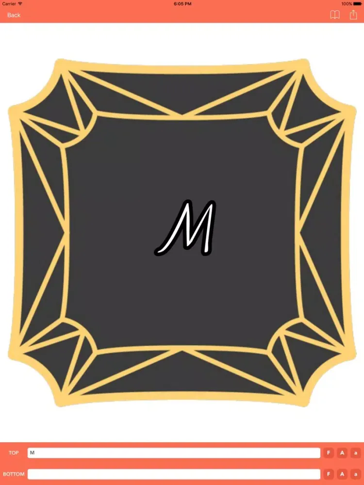 Tangkapan skrin Monogram Maker iPad 