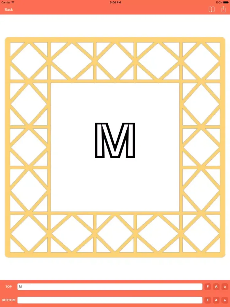 Tangkapan skrin Monogram Maker iPad 