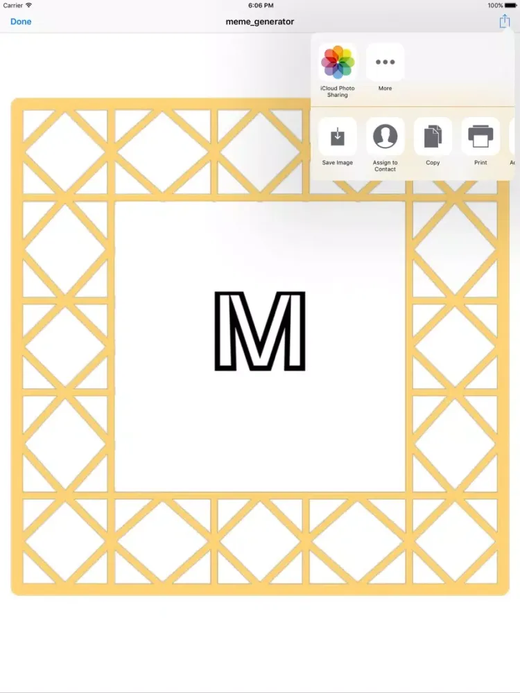 Tangkapan skrin Monogram Maker iPad 