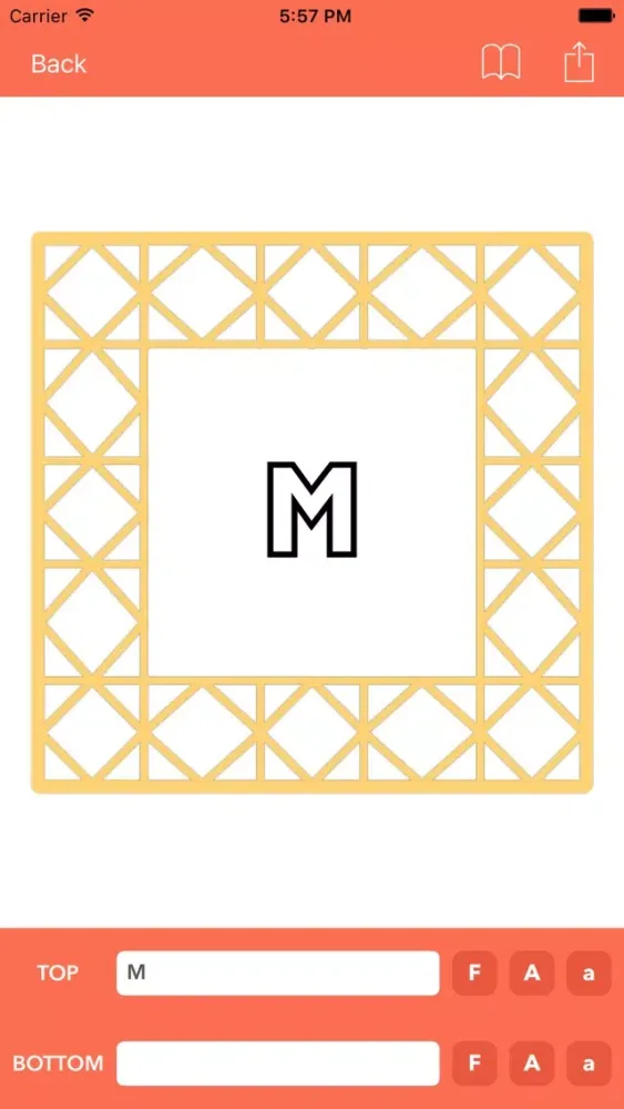 Tangkapan skrin Monogram Maker
