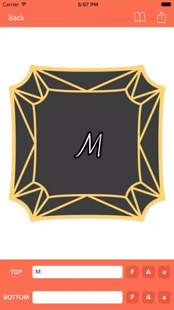Tangkapan skrin Monogram Maker