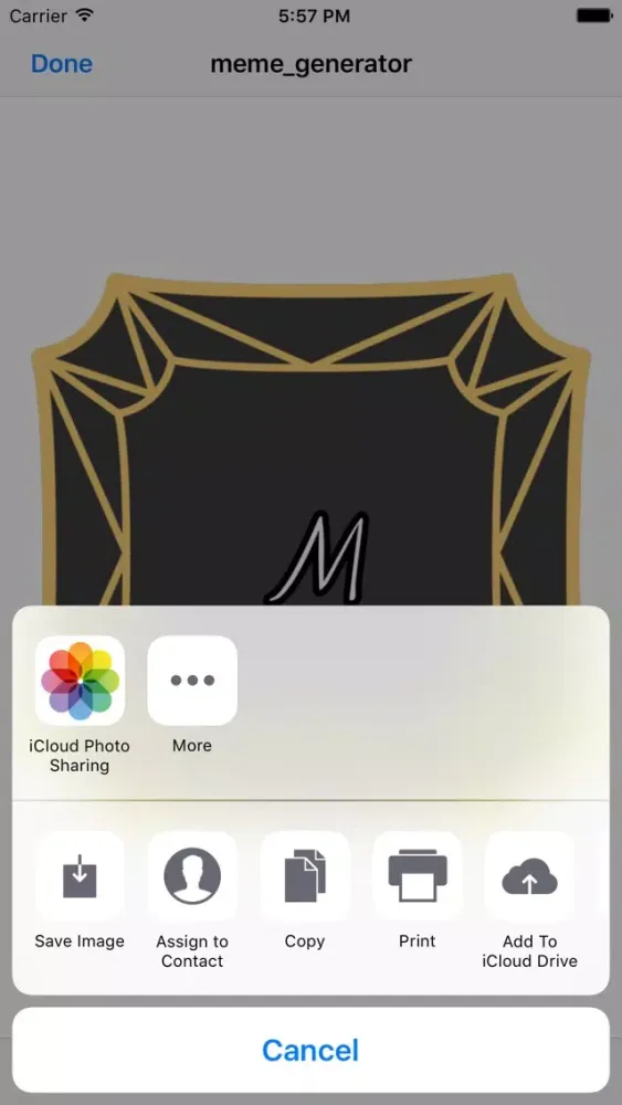 Tangkapan skrin Monogram Maker