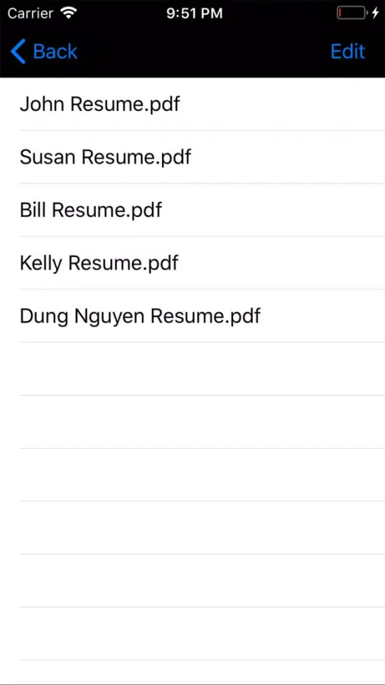 Ảnh chụp màn hình của Resume Studio
