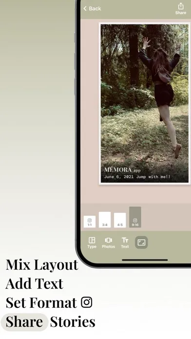 Ảnh chụp màn hình của Memora - relive memories again