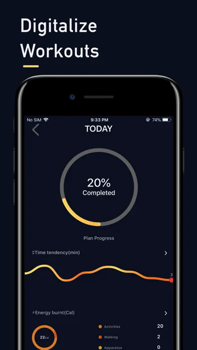 Captures d'écran de Fitnexx Workout Reps Counter