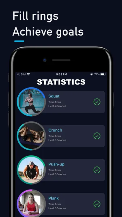 Captures d'écran de Fitnexx Workout Reps Counter