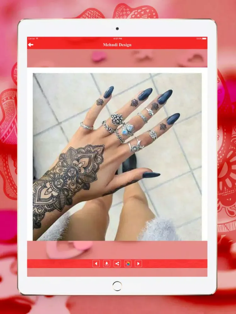 Mehndi Designs Art iPad  Ekran Görüntüleri