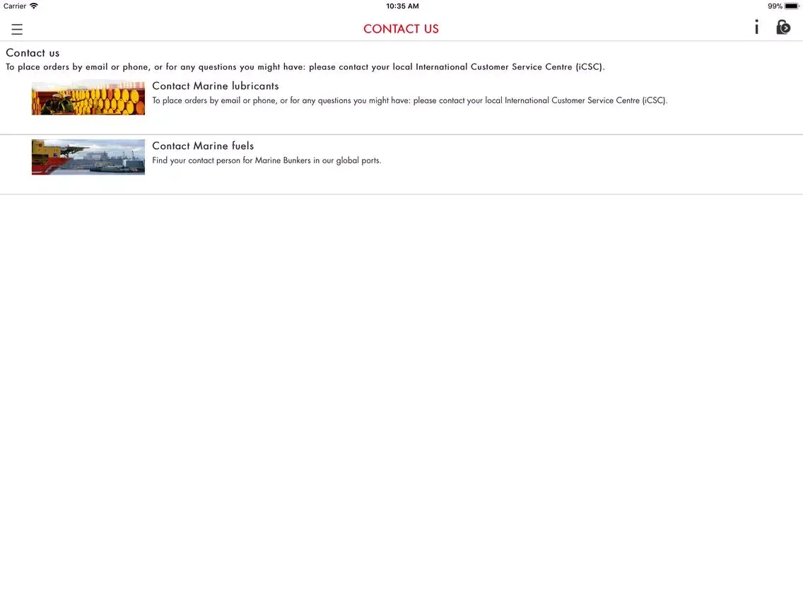 Shell Marine Products iPad 應用截圖