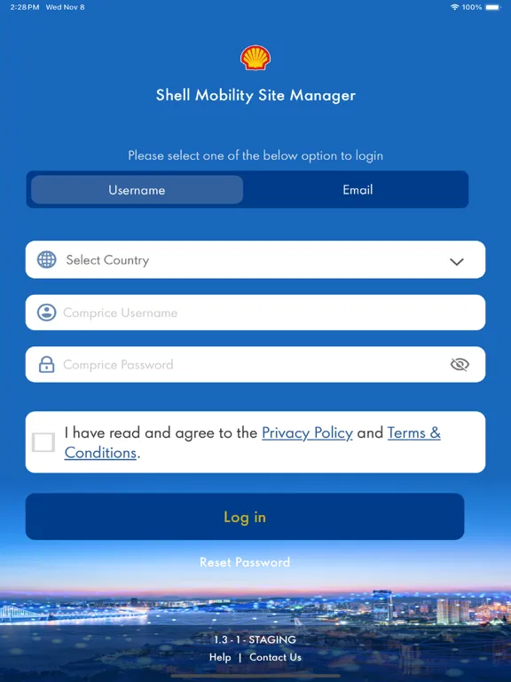 Capturas de pantalla de Shell Mobility Site Manager iPad
