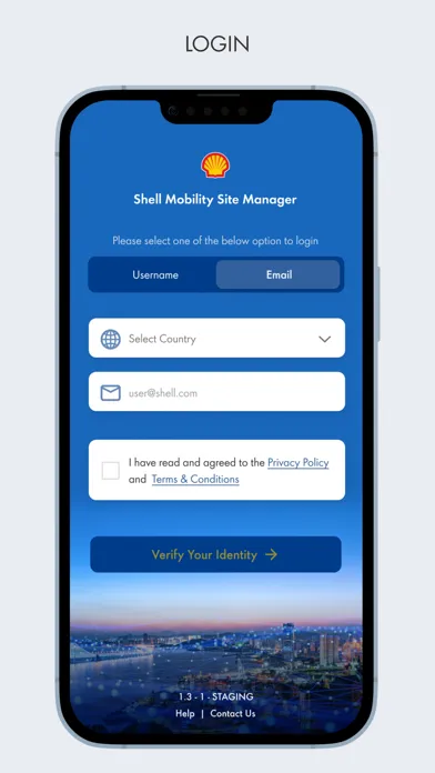 Capturas de pantalla de Shell Mobility Site Manager