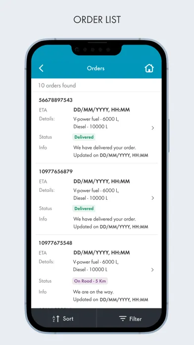 Capturas de pantalla de Shell Mobility Site Manager