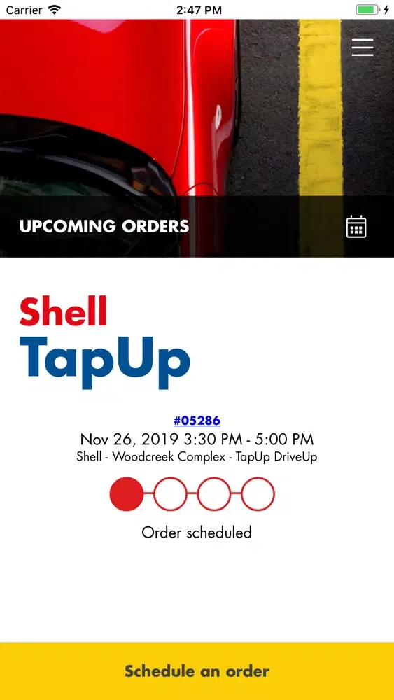 Capturas de tela do Shell TapUp