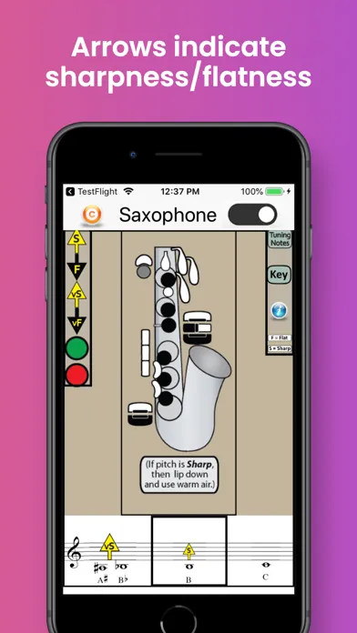 Saxophone Fingering & Tuning Ekran Görüntüleri