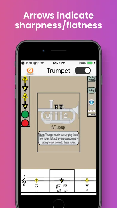 Trumpet Fingering & Tuning スクリーンショット